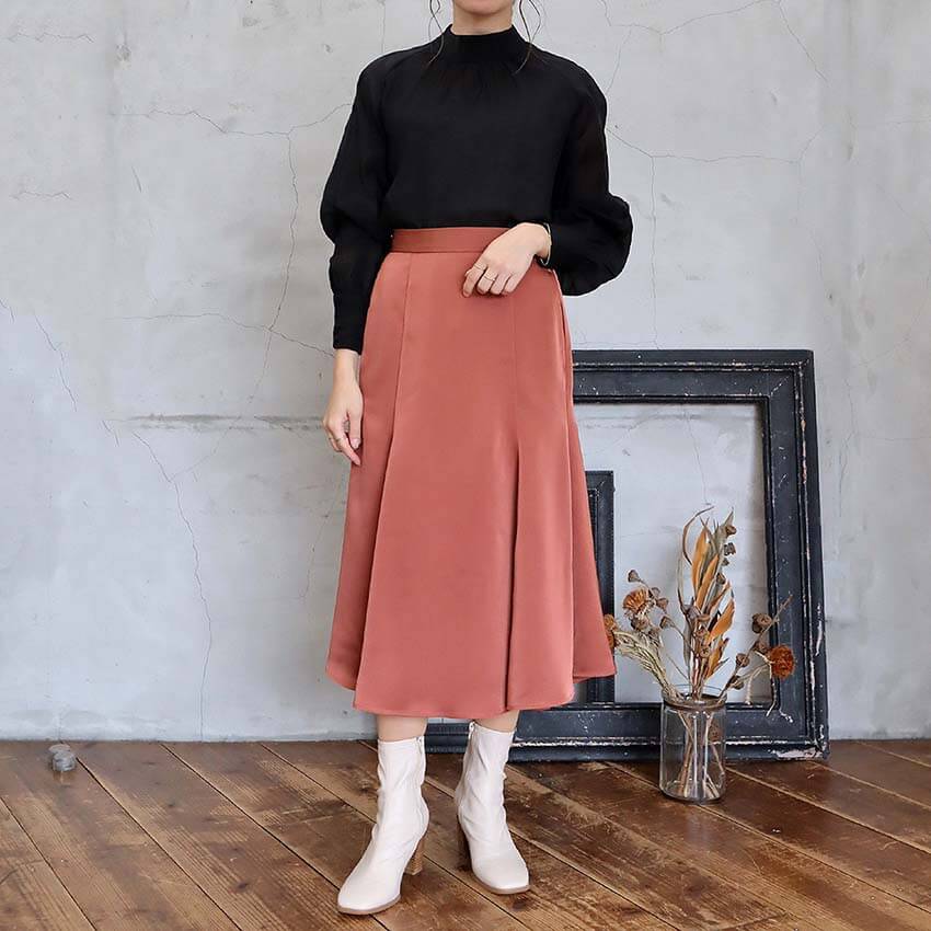 マットサテンマーメイドスカート